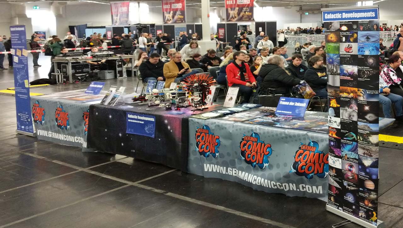 Messestand bei German Film & Comic Con Dortmund